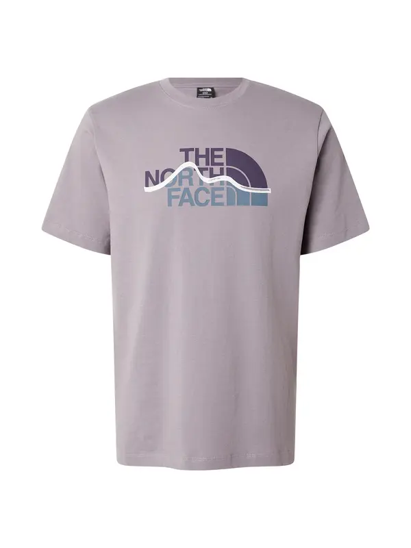 THE NORTH FACE THE NORTH FACE Majica 'Mountain Line'  mornarska / siva / svetlo siva / bela
