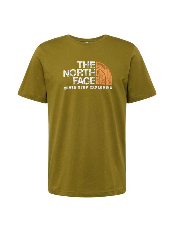THE NORTH FACE THE NORTH FACE Majica 'RUST 2'  oliva / oranžna / bela