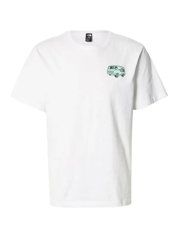 THE NORTH FACE THE NORTH FACE Majica 'Van Life'  temno zelena / bela