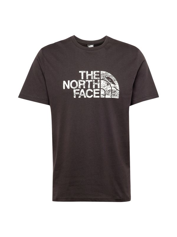THE NORTH FACE THE NORTH FACE Majica 'WOODCUT DOME'  črna / bela