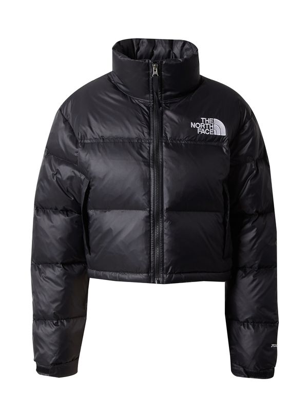 THE NORTH FACE THE NORTH FACE Prehodna jakna 'Nuptse'  črna / srebrna