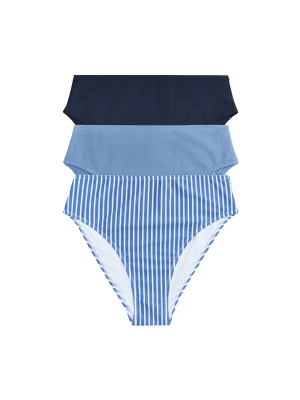 The Set The Set Bikini hlačke  modra / mornarska / bela