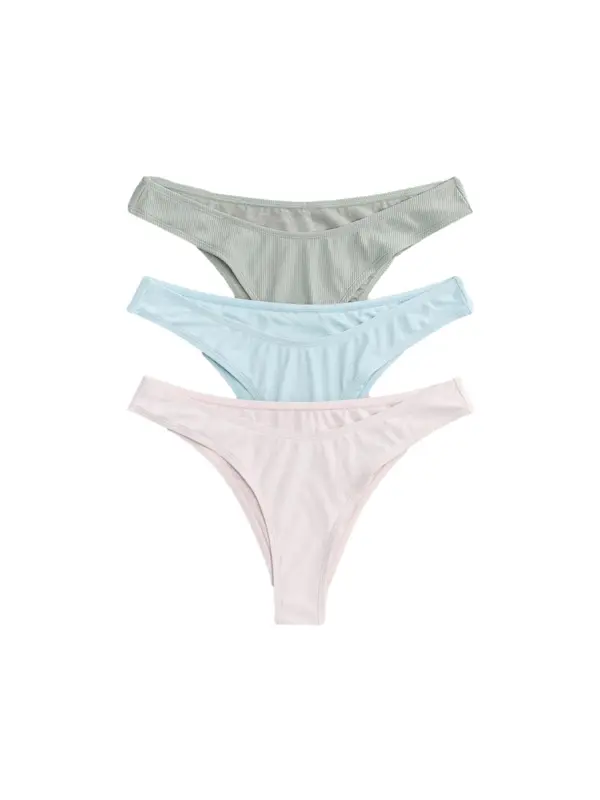 The Set The Set Bikini hlačke  svetlo modra / pastelno zelena / roza