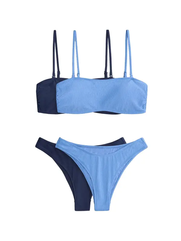 The Set The Set Bikini  mornarska / svetlo modra