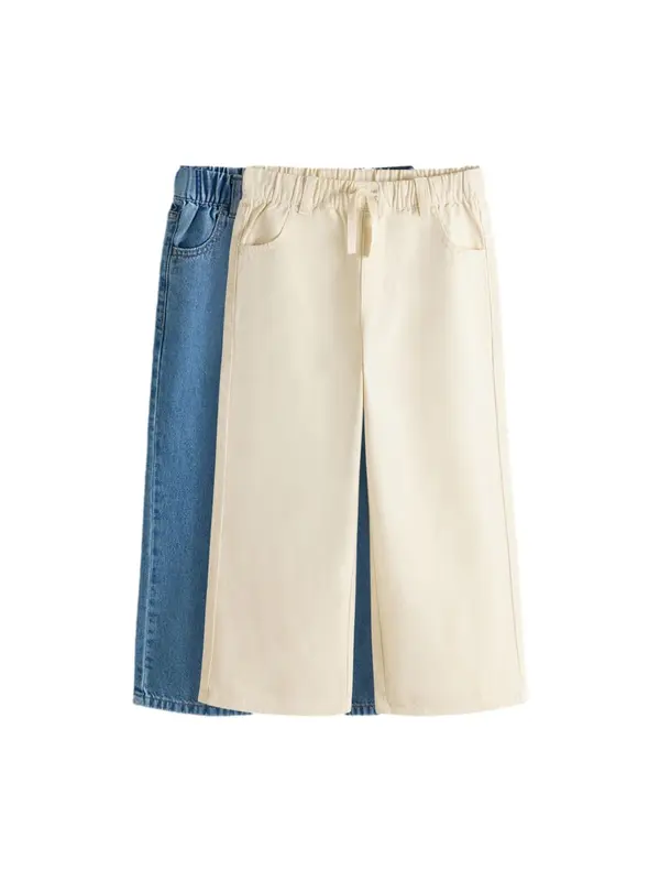 The Set The Set Kavbojke  ecru / moder denim