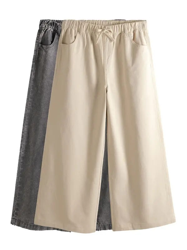 The Set The Set Kavbojke  ecru / siv denim