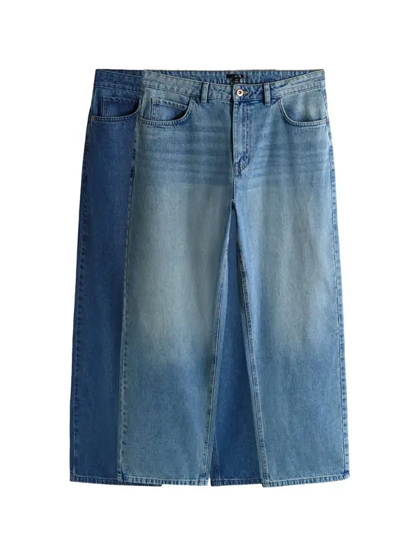 The Set The Set Kavbojke  moder denim / temno modra