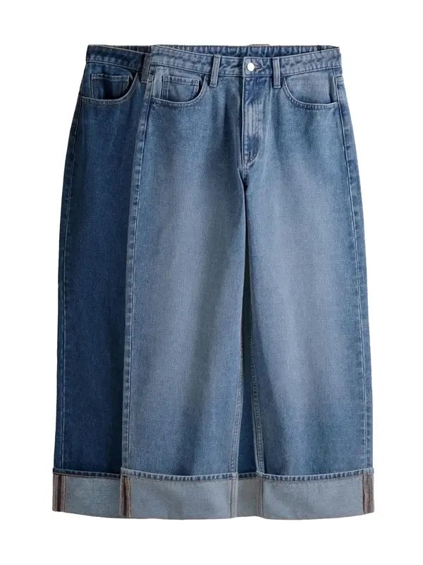 The Set The Set Kavbojke  moder denim / temno modra