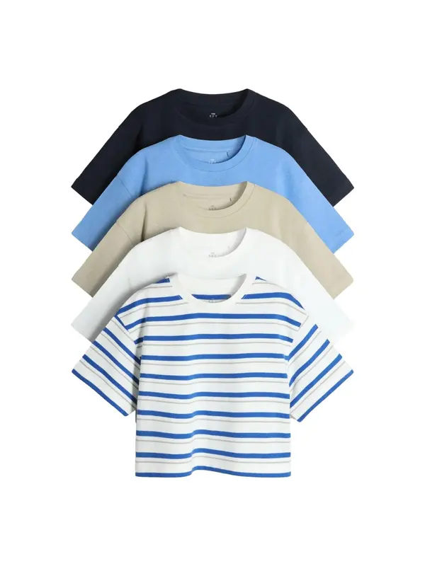 The Set The Set Majica  marine / bela