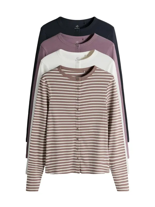 The Set The Set Pletena jopa  marine / umbra / mauve / bela