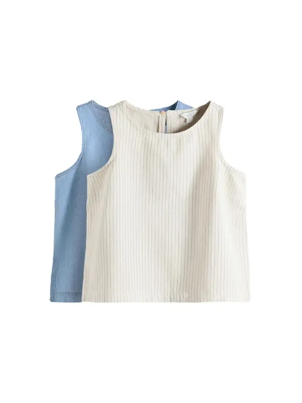 The Set The Set Top  moder denim / siva / off-bela