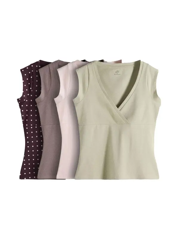 The Set The Set Top  temno siva / kaki / sliva / roza