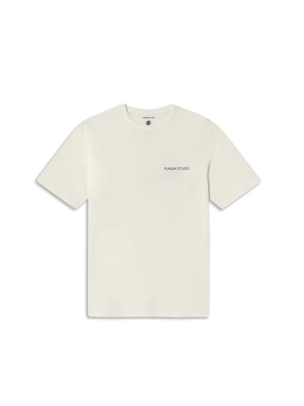 Thinking MU Thinking MU Majica 'Funghi'  črna / volneno bela