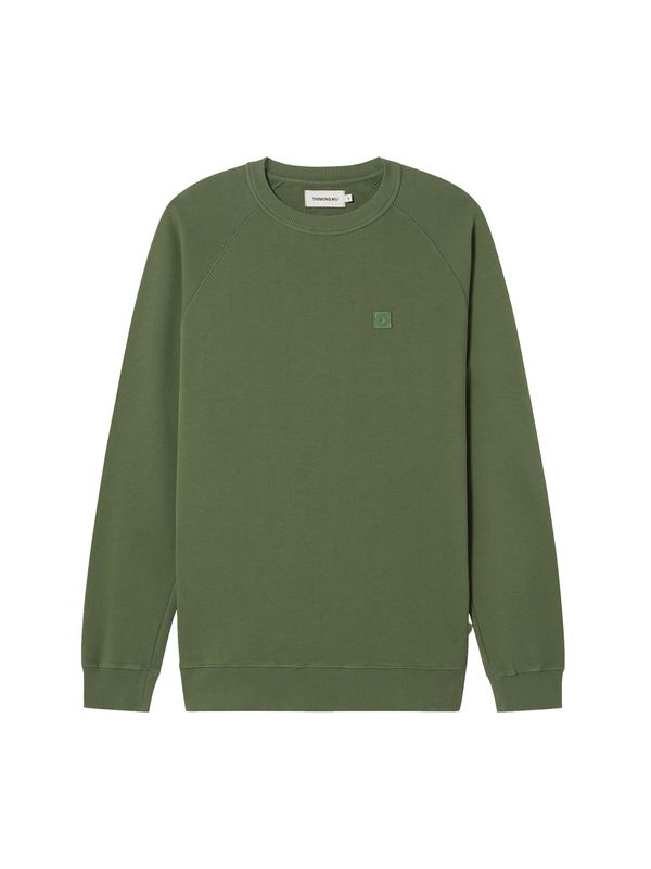 Thinking MU Thinking MU Majica 'SOL Parrot'  siva / temno zelena