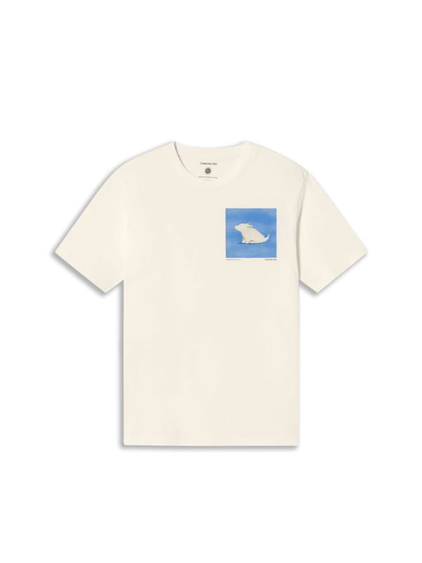 Thinking MU Thinking MU Majica 'Zach'  modra / bela