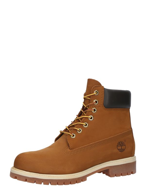 TIMBERLAND TIMBERLAND Gležnarji z vezalkami '6 IN'  konjak / črna