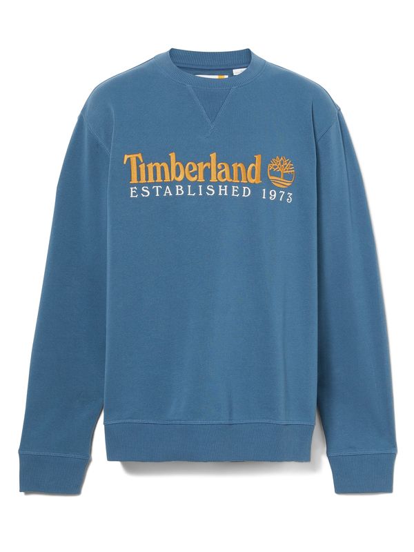 TIMBERLAND TIMBERLAND Majica 'Est. 1973'  moder denim / svetlo oranžna / bela