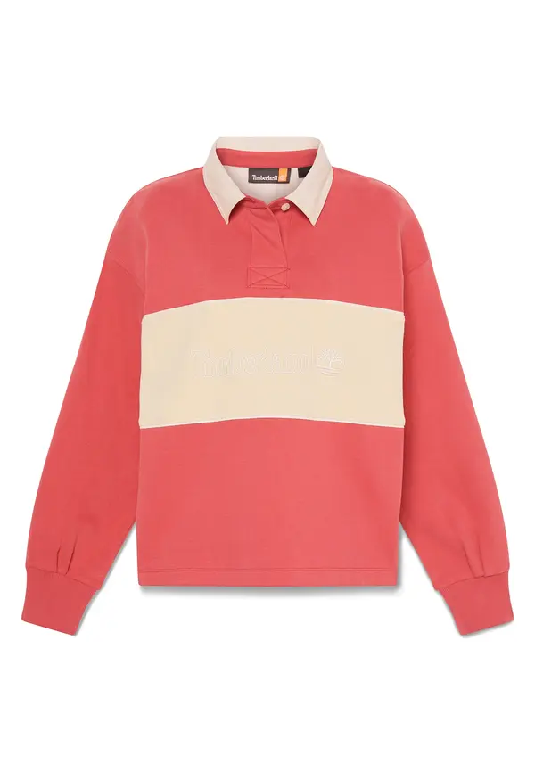 TIMBERLAND TIMBERLAND Majica 'Lush Rugby Polo'  kremna / melona / bela