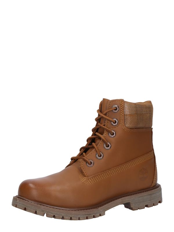 TIMBERLAND TIMBERLAND Škornji z vezalkami  karamel / srebrna