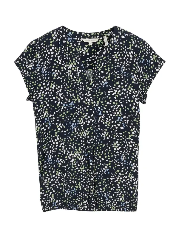 TOM TAILOR TOM TAILOR Bluza  ecru / mornarska / svetlo modra / svetlo zelena