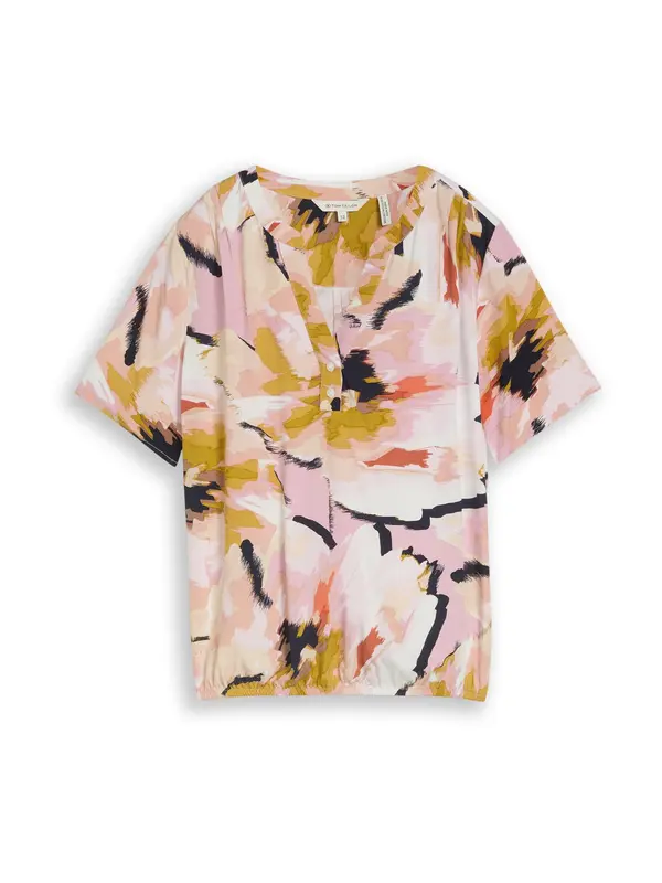 TOM TAILOR TOM TAILOR Bluza  gorčica / roza / rosé / črna