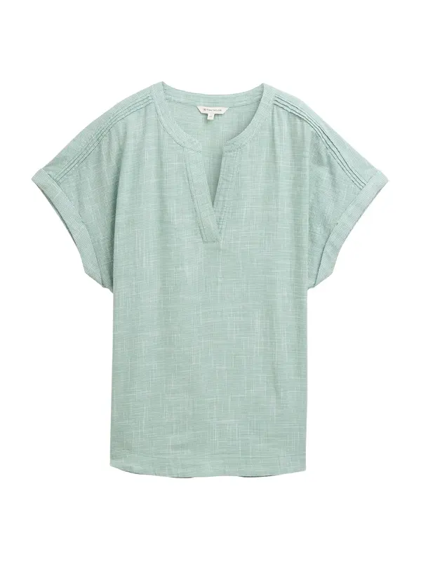 TOM TAILOR TOM TAILOR Bluza  meta / pastelno zelena