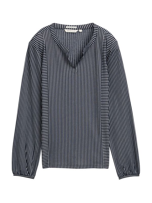 TOM TAILOR TOM TAILOR Bluza  nočno modra / bela