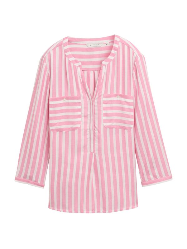 TOM TAILOR TOM TAILOR Bluza  roza / bela