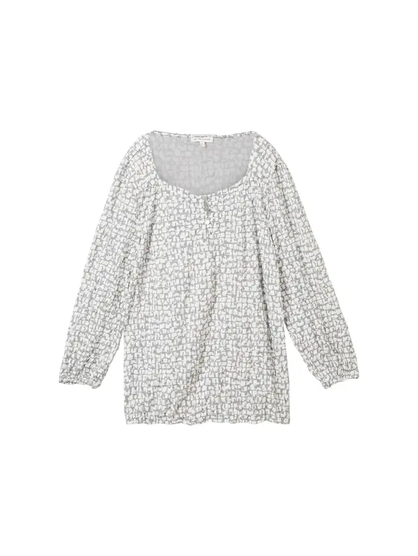 TOM TAILOR TOM TAILOR Bluza  siva / bela