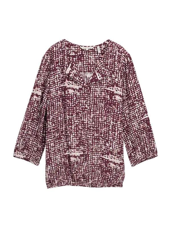 TOM TAILOR TOM TAILOR Bluza  staro roza / temno rdeča / off-bela