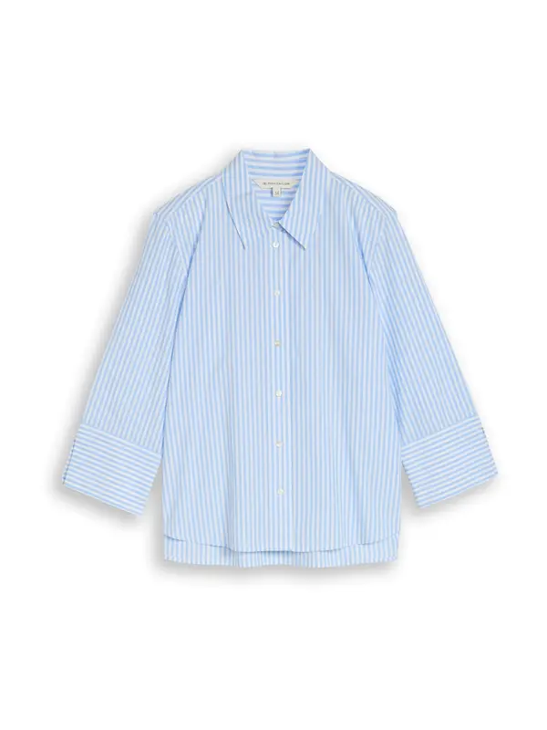 TOM TAILOR TOM TAILOR Bluza  svetlo modra / bela