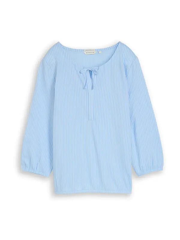 TOM TAILOR TOM TAILOR Bluza  svetlo modra / bela
