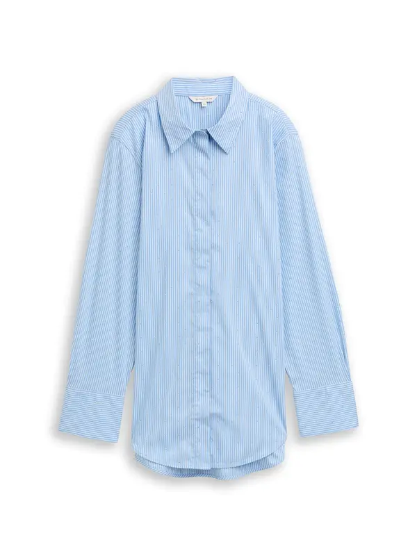 TOM TAILOR TOM TAILOR Bluza  svetlo modra / bela