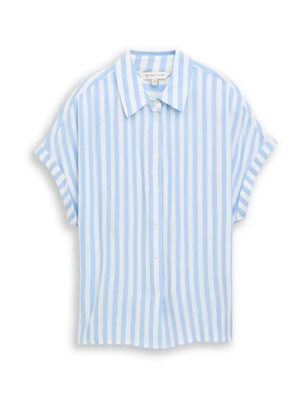 TOM TAILOR TOM TAILOR Bluza  svetlo modra / bela