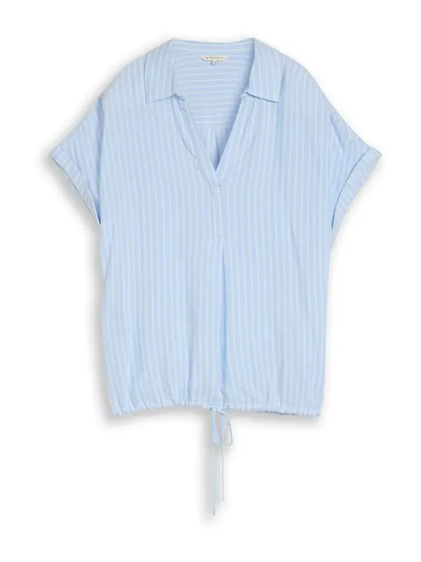 TOM TAILOR TOM TAILOR Bluza  svetlo modra / bela