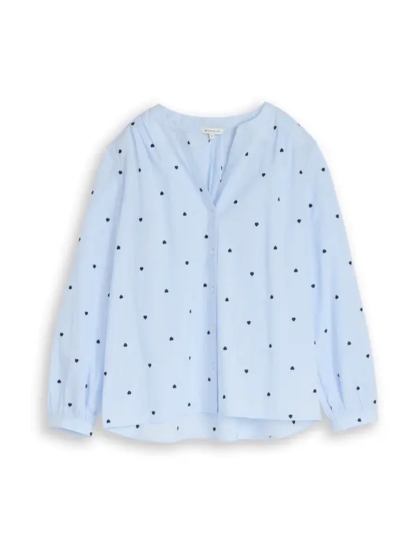 TOM TAILOR TOM TAILOR Bluza  svetlo modra / črna