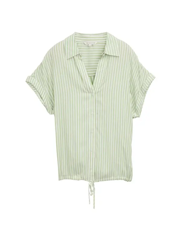 TOM TAILOR TOM TAILOR Bluza  svetlo zelena / bela