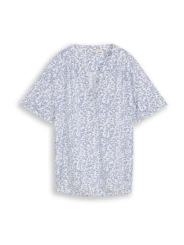 TOM TAILOR TOM TAILOR Bluza  temno modra / bela