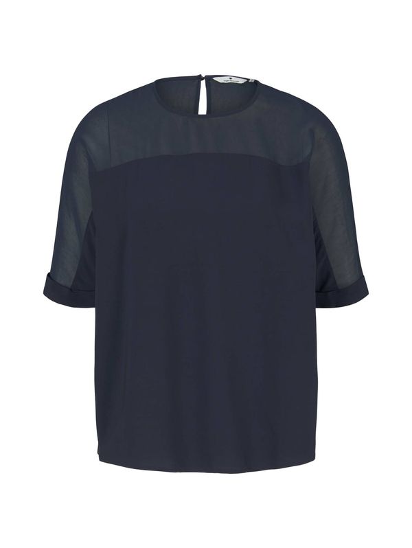 TOM TAILOR TOM TAILOR Bluza  temno modra