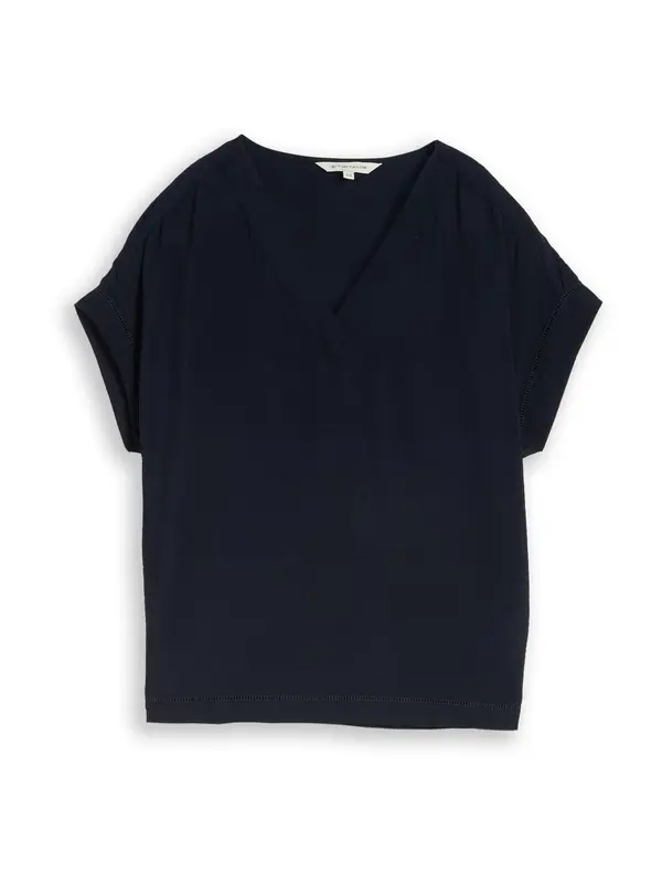 TOM TAILOR TOM TAILOR Bluza  temno modra