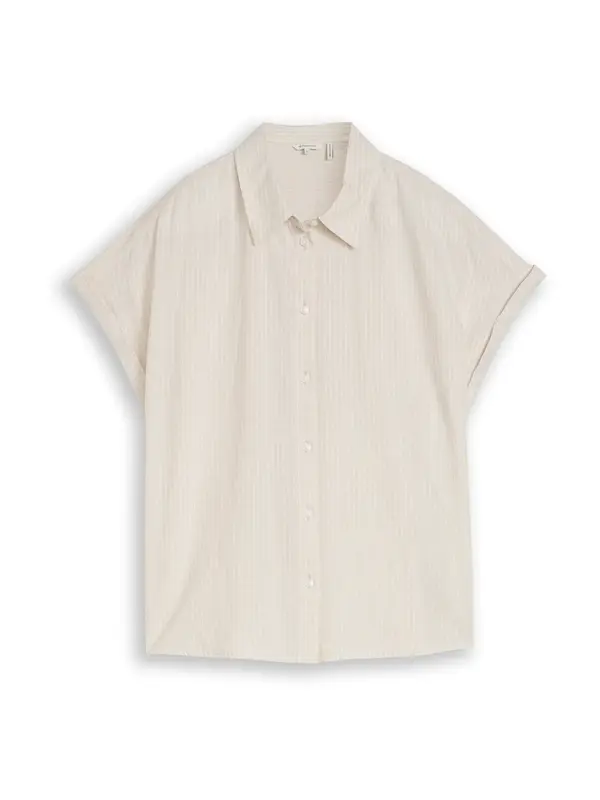 TOM TAILOR TOM TAILOR Bluza  temno siva / bela