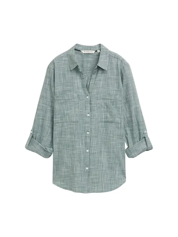 TOM TAILOR TOM TAILOR Bluza  žad / bela