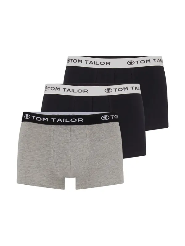 TOM TAILOR TOM TAILOR Boksarice  antracit / pegasto siva / črna / bela