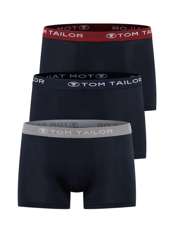 TOM TAILOR TOM TAILOR Boksarice  marine / siva / vinsko rdeča / bela