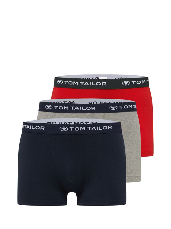 TOM TAILOR TOM TAILOR Boksarice  temno modra / pegasto siva / rdeča / bela