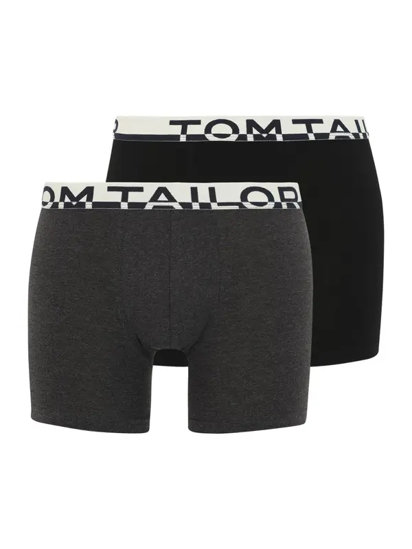 TOM TAILOR TOM TAILOR Boksarice  temno siva / črna / bela