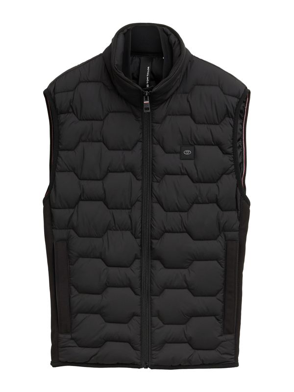 TOM TAILOR TOM TAILOR Brezrokavnik  črna