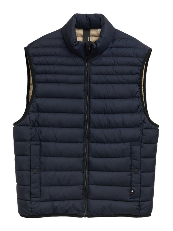 TOM TAILOR TOM TAILOR Brezrokavnik  temno modra