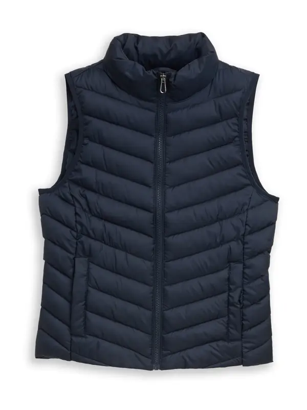 TOM TAILOR TOM TAILOR Brezrokavnik  temno modra