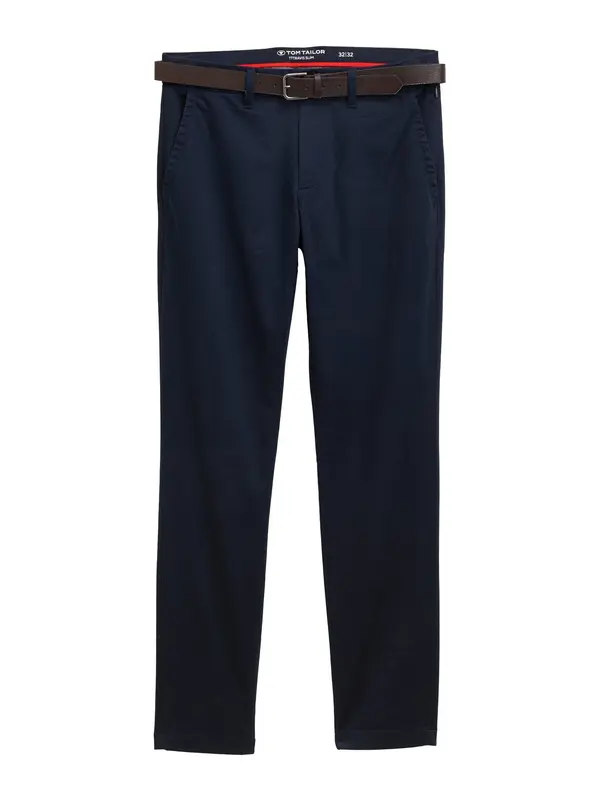 TOM TAILOR TOM TAILOR Chino hlače  temno modra